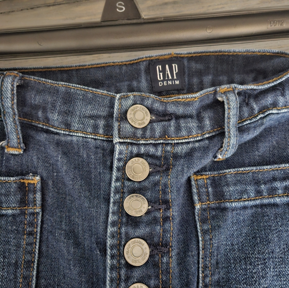 GAP Denim Blue Button-Fly Jeans